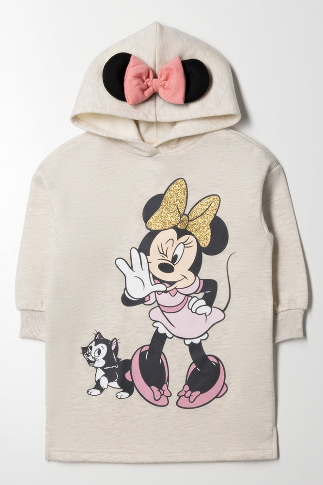 Minnie Mouse Sweat Dress Neutral