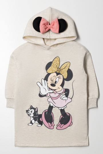 Minnie Mouse Sweat Dress Neutral