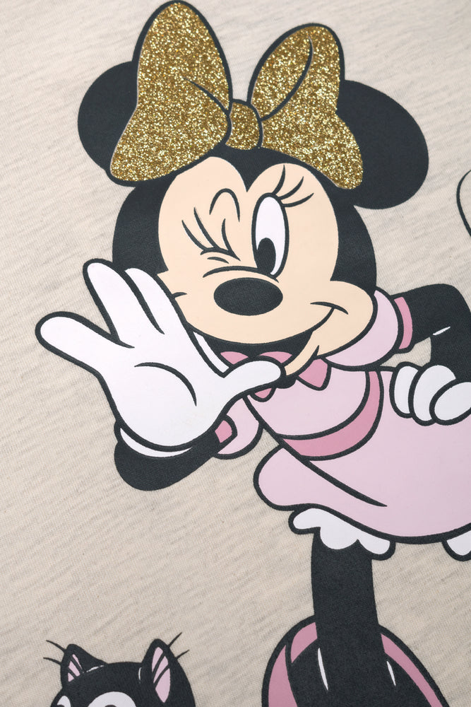 Minnie Mouse Sweat Dress Neutral (1)