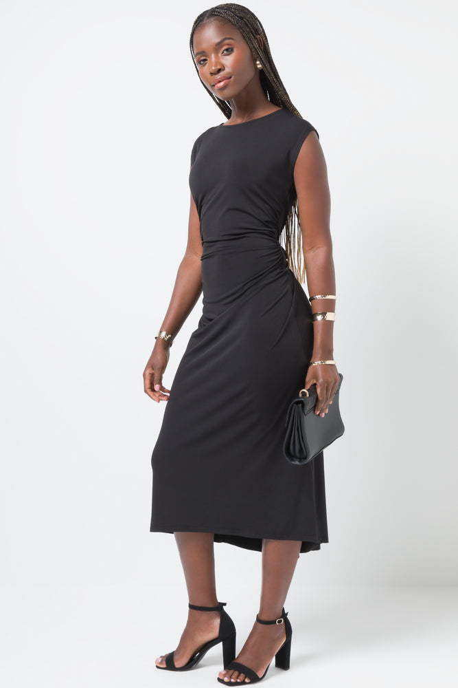 Fit And Flare Dress Black