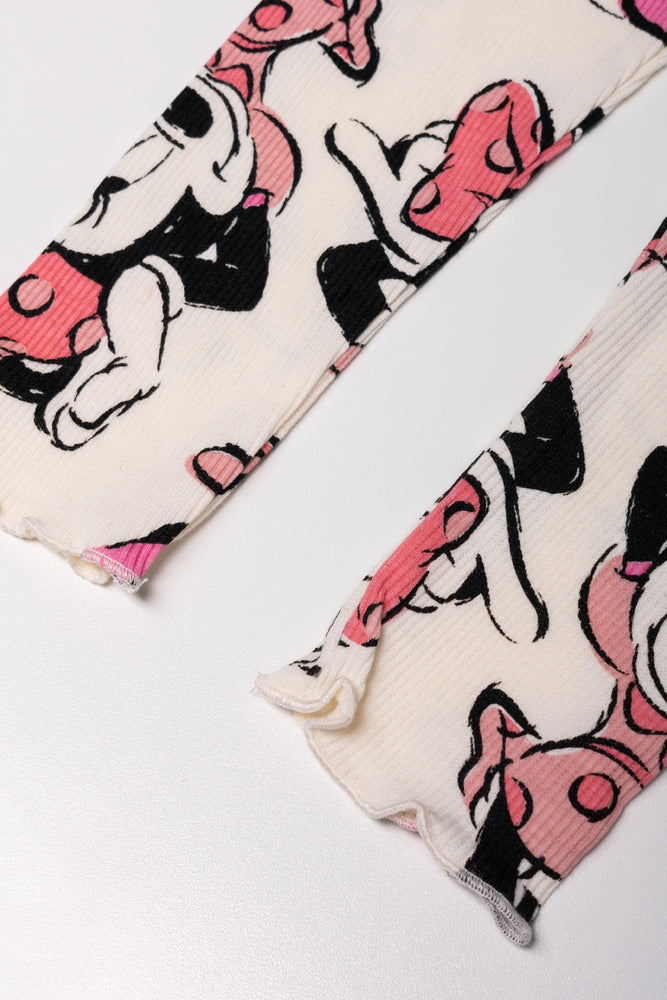 Minnie Mouse Track Top Legging Set Pink (2)