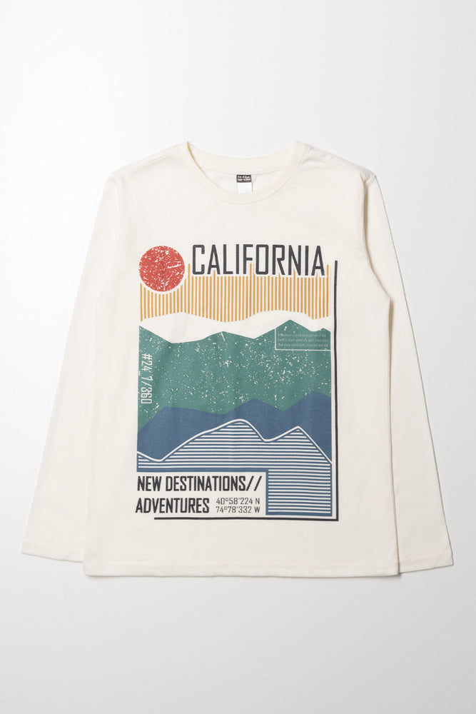 California Long Sleeve T-Shirt Cream