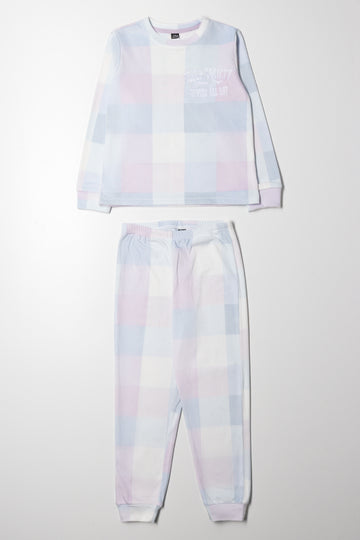 Check Pyjama Set Blue