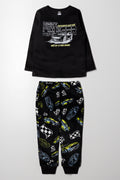 Racing Car Long Sleeve Pyjamas Black
