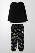 Racing Car Long Sleeve Pyjamas Black (3)