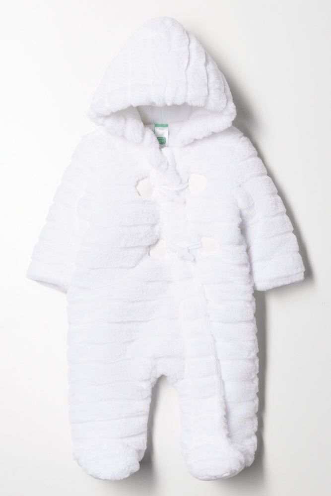 Fur Babygrow White