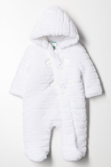 Fur Babygrow White