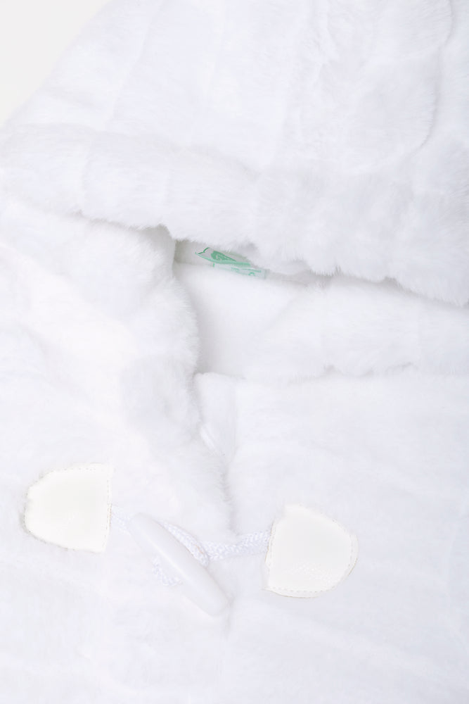 Fur Babygrow White (1)
