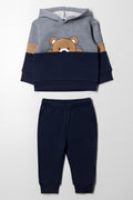 Hooded Bear Tracksuit Navy
