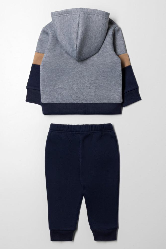 Hooded Bear Tracksuit Navy (3)