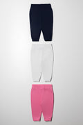 3 Pack Track Pants Navy, Grey & Pink (2)