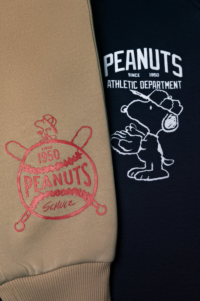 Snoopy 2 Pack Trackpants Navy And Natural (1)
