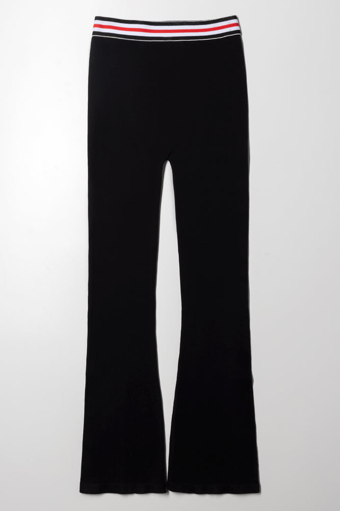 Seamless Flare Leggings Black (3)