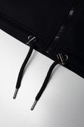 Sleeveless Zip Through Hooded Track Top Black (2)
