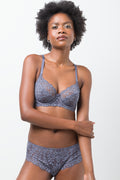 2 Pack Non Padded Underwire Bra Blue & Grey