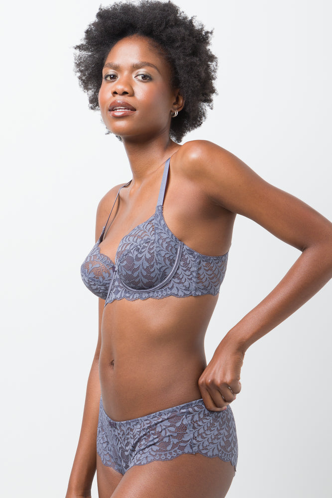 2 Pack Non Padded Underwire Bra Blue & Grey (2)