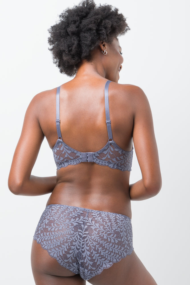 2 Pack Non Padded Underwire Bra Blue & Grey (3)