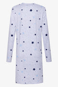 Star Long Sleeve Sleepshirt Grey (1)