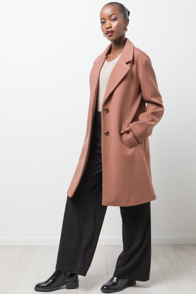 Unlined Melton Coat Natural (1)