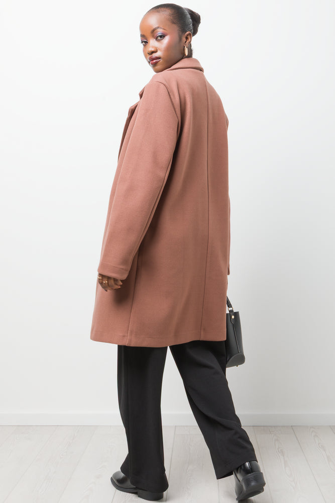 Unlined Melton Coat Natural (2)