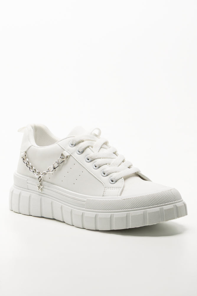 Chain Sneakers White