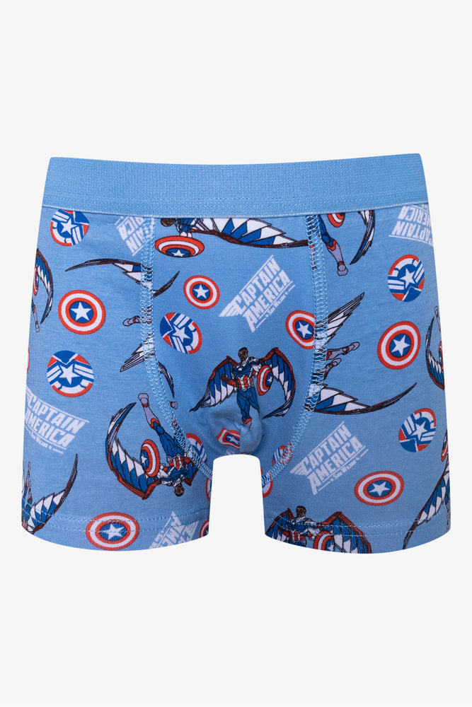 Captain America 2 Pack Boxers Navy (2)