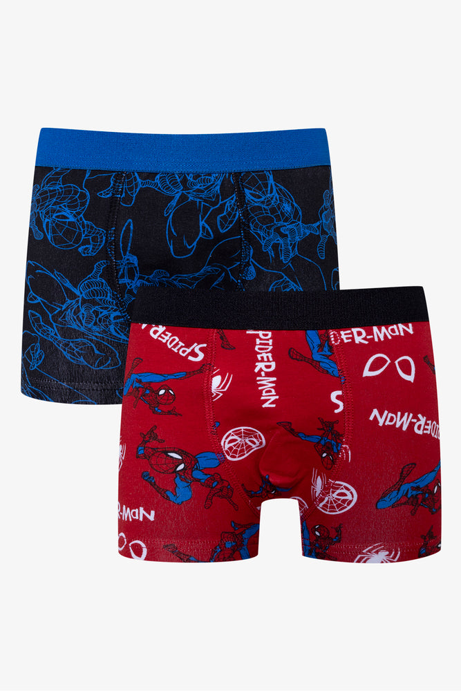 2 Pack Spider-Man Boxers Red And Blue