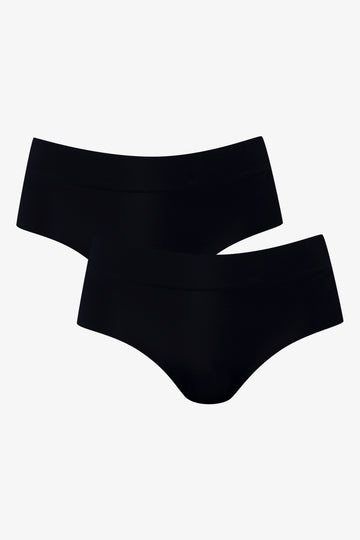 2 Pack Boyleg Panties Black