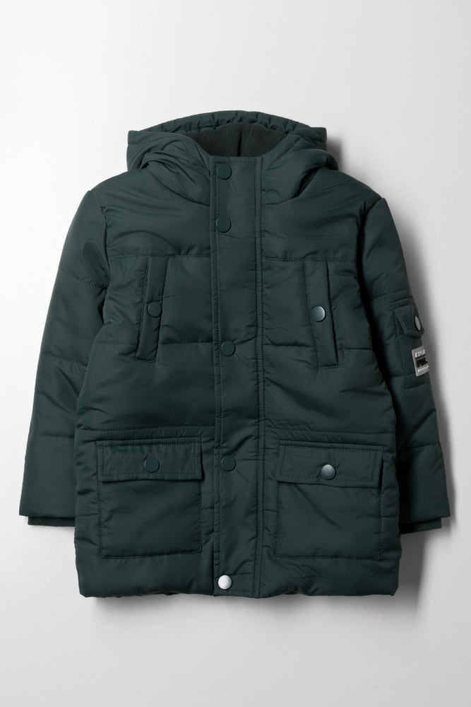 Hooded Jacket Dark Green