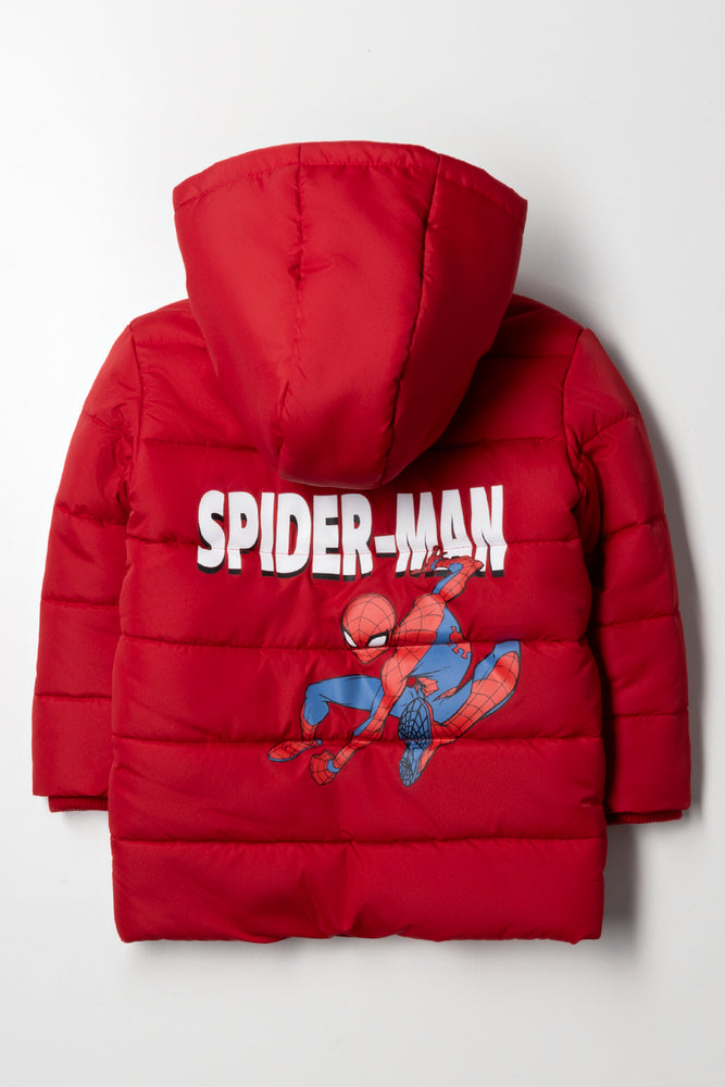 Spider-Man Puffer Jacket Red (3)