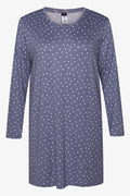 2 Pack Just Chilling Penguin Sleepshirts Purple And Navy (2)