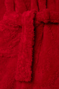 Shaggy Hooded Gown Red (1)