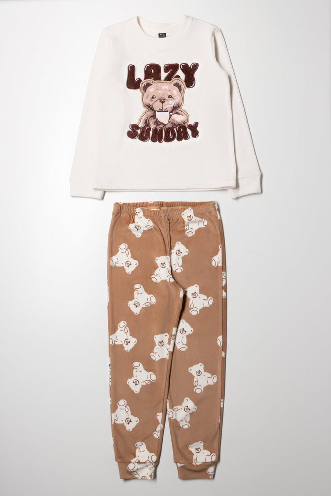 Bear Pyjamas Brown