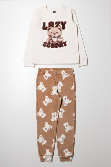 Bear Pyjamas Brown