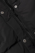Hooded Long Puffer Jacket Black (1)