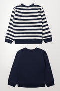 2 Pack Crew Neck Tracktops Navy And White (3)