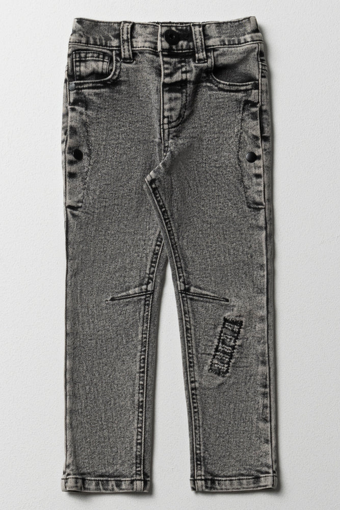 Skinny Denim Jeans Dark Grey