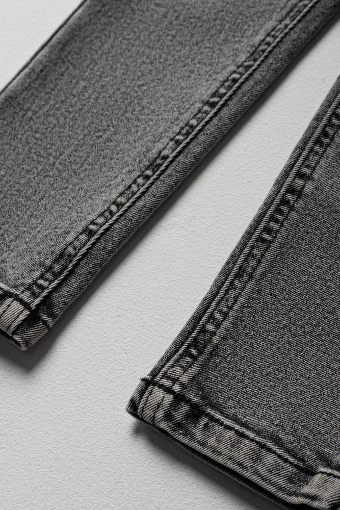 Skinny Denim Jeans Dark Grey
