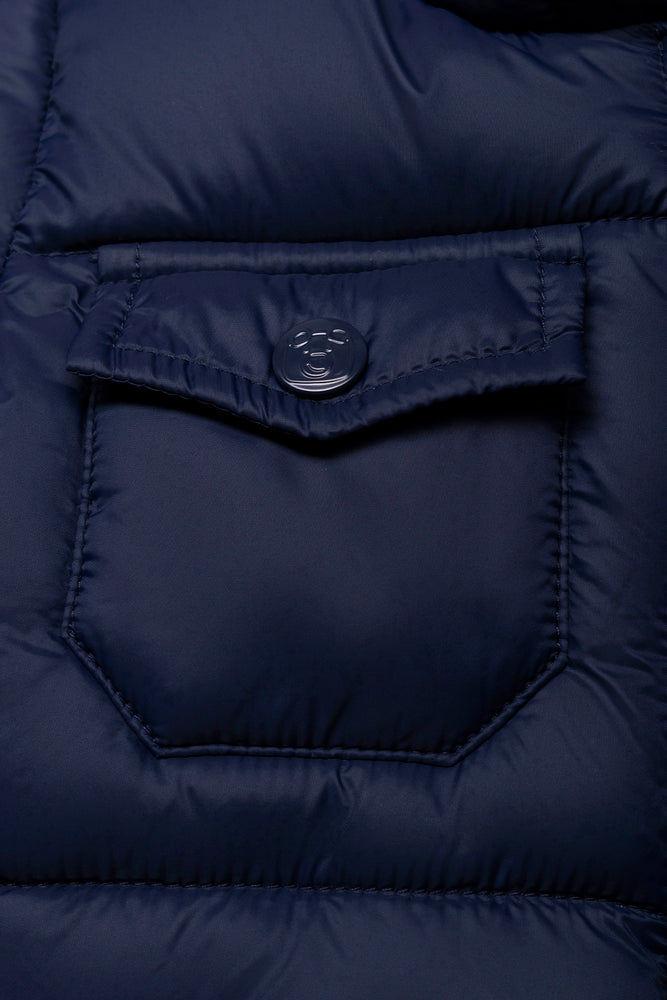 Hooded Puffer Jacket Navy