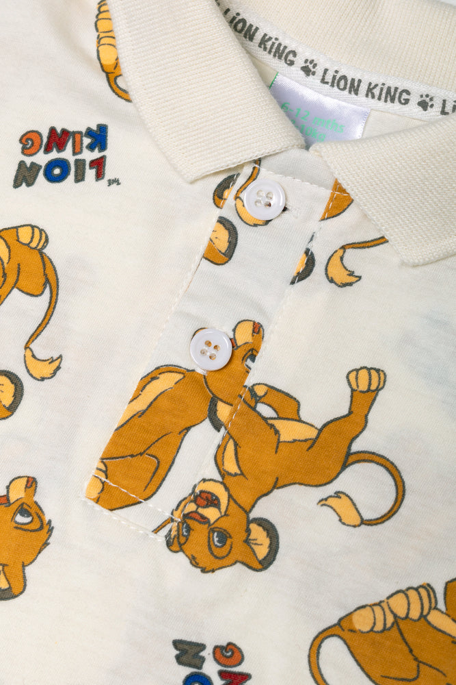 Lion King Dungaree Set Sage (3)