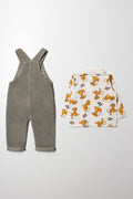 Lion King Dungaree Set Sage (5)