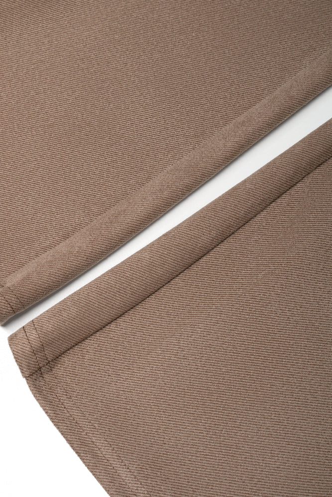 Suede Flare Leggings Brown