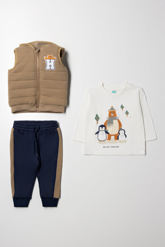 3 Piece Set Natural & Navy (4)