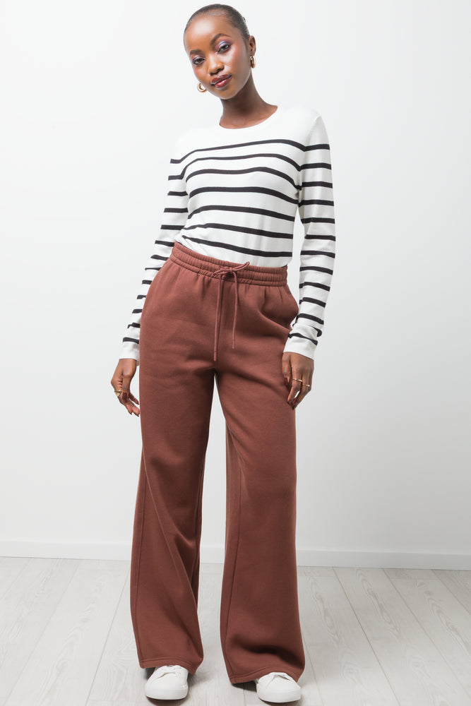 Wide Leg Pants Brown