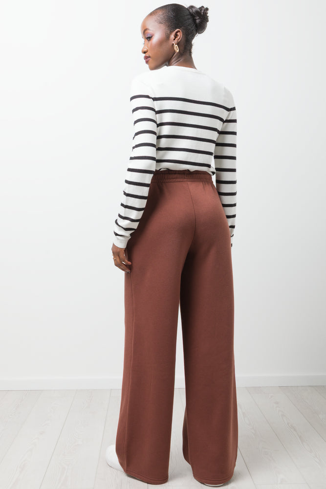 Wide Leg Pants Brown (3)