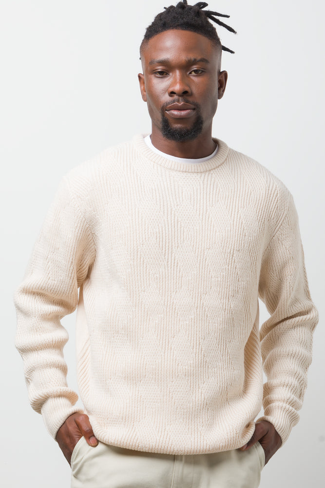 Crew Neck Jersey Cream