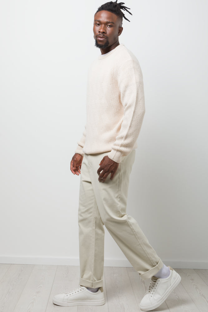 Crew Neck Jersey Cream