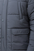 Hooded Puffer Jacket Dark Grey (3)