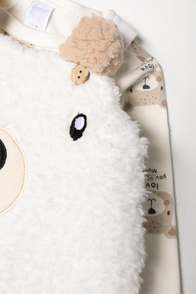 Sherpa Dungaree Set Natural