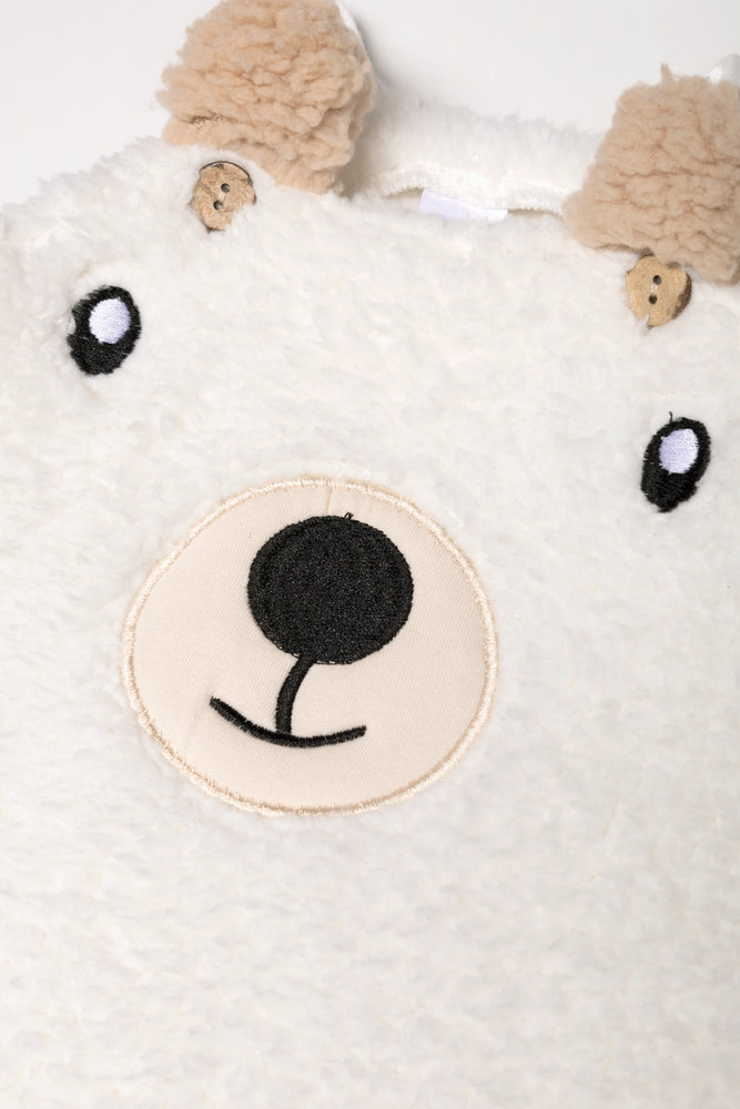 Sherpa Dungaree Set Natural (2)